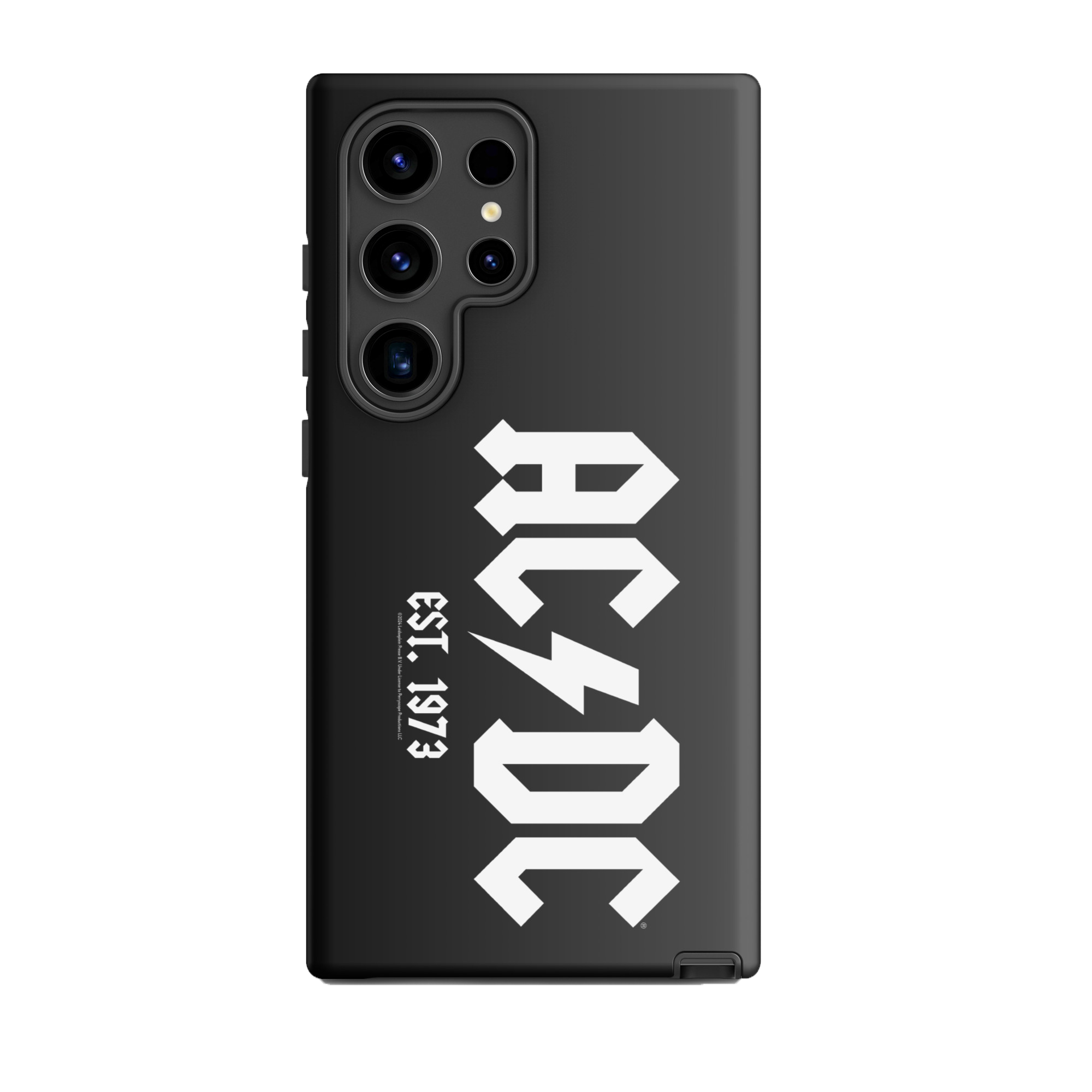 A photo of a AC/DC phone case.